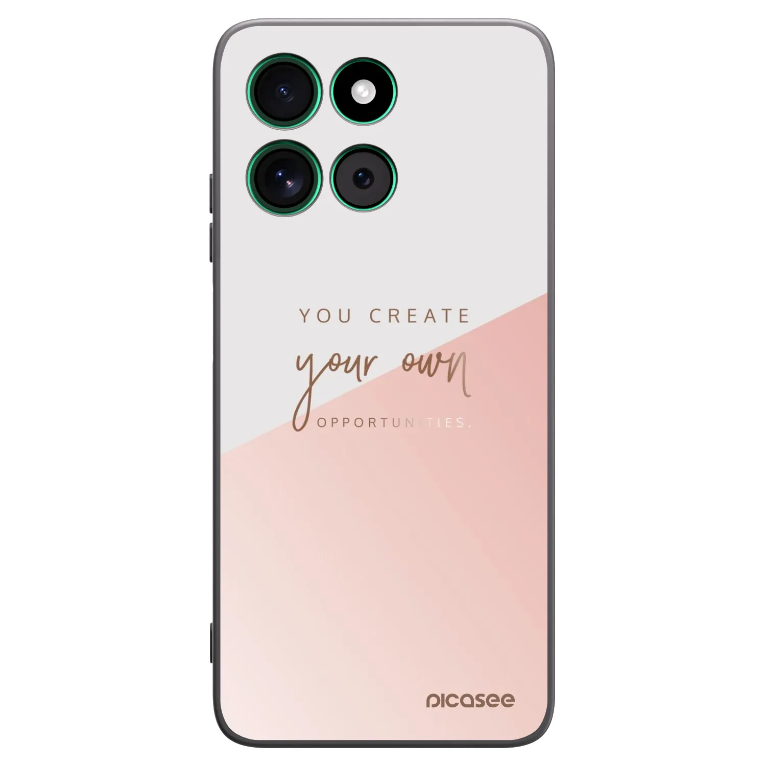 Picasee silikonski črni ovitek za Motorola Moto G57 Power - You create your own opportunities