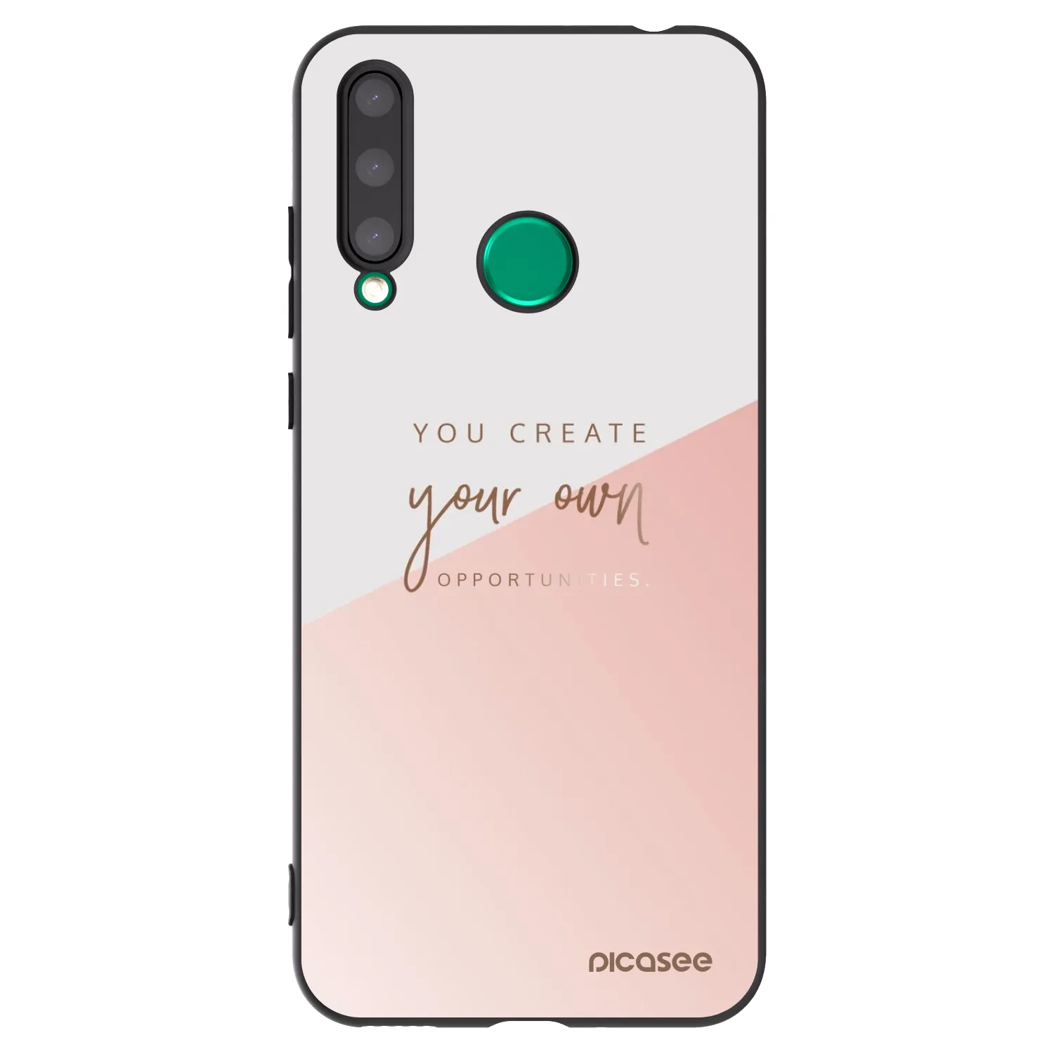 Picasee silikonski črni ovitek za Honor 20 Lite - You create your own opportunities