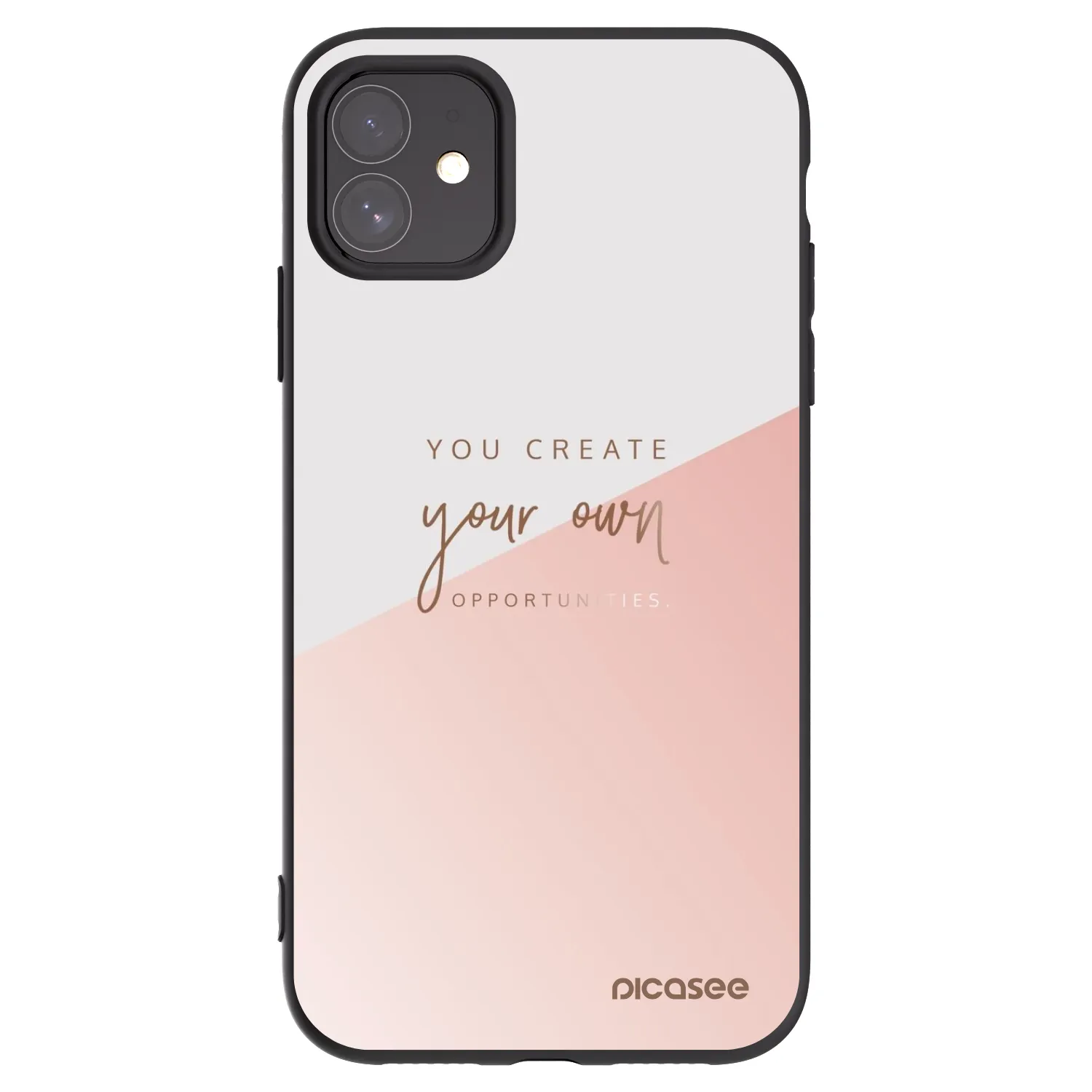 Picasee silikonski črni ovitek za Apple iPhone 11 - You create your own opportunities