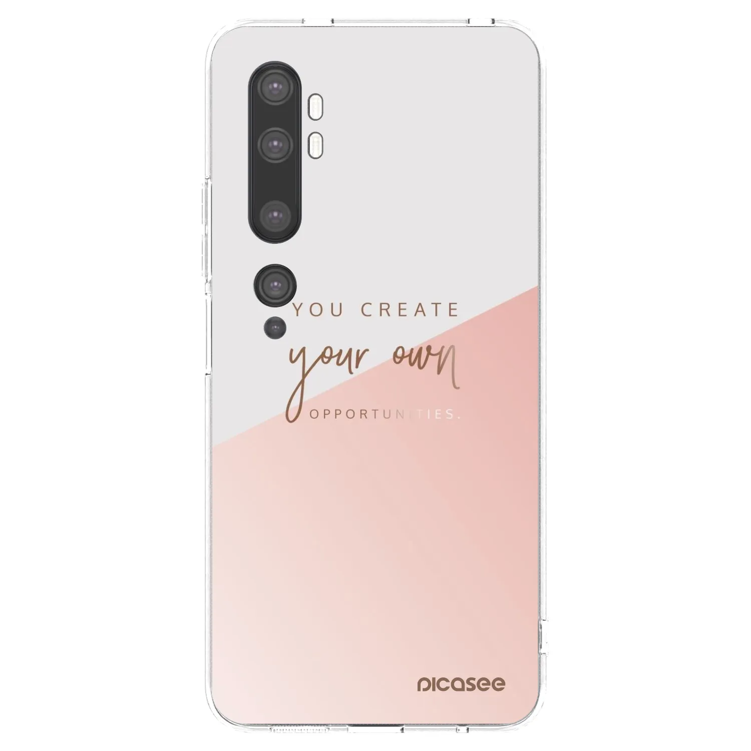 Picasee silikonski prozorni ovitek za Xiaomi Mi Note 10 (Pro) - You create your own opportunities