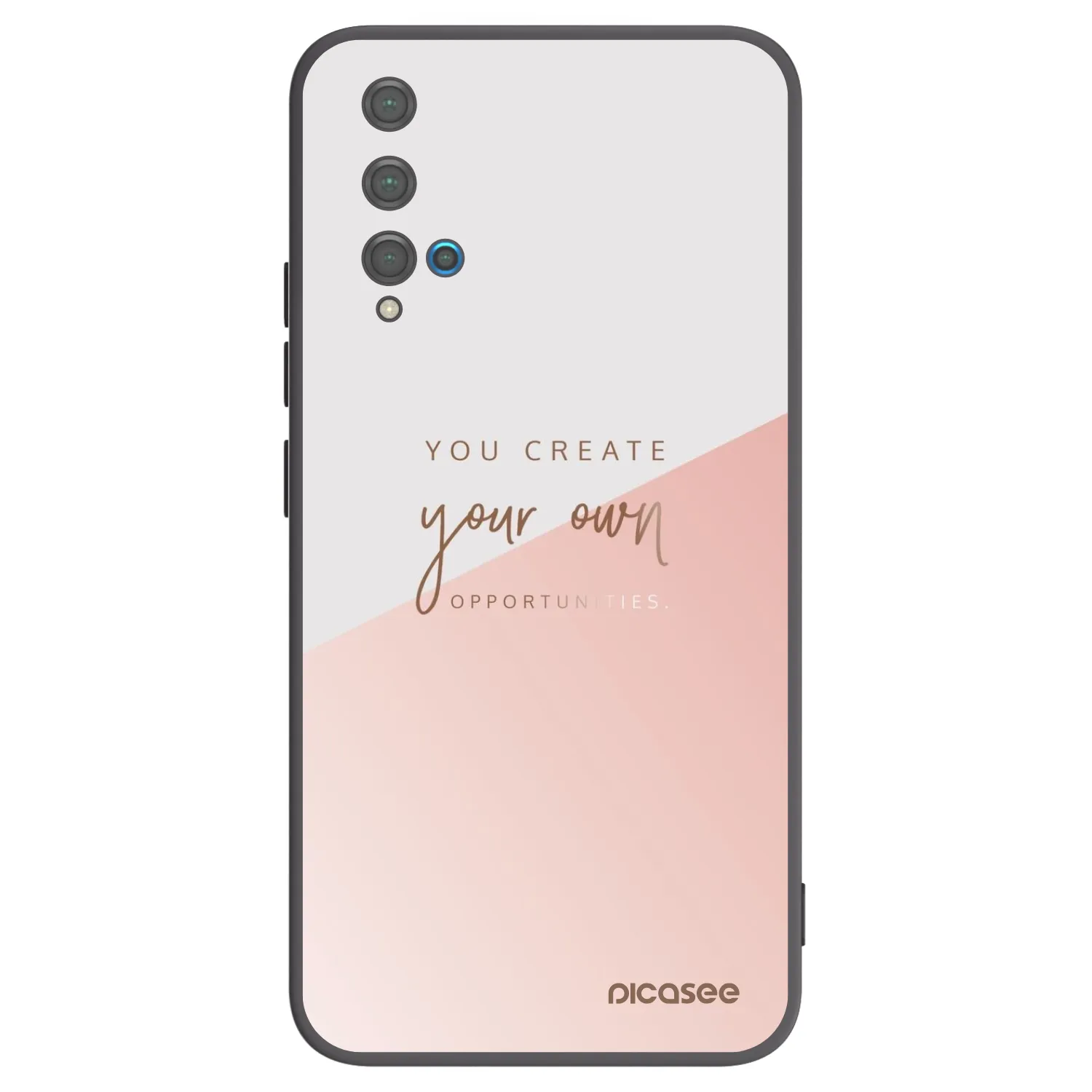 Picasee silikonski črni ovitek za Huawei Nova 5T - You create your own opportunities