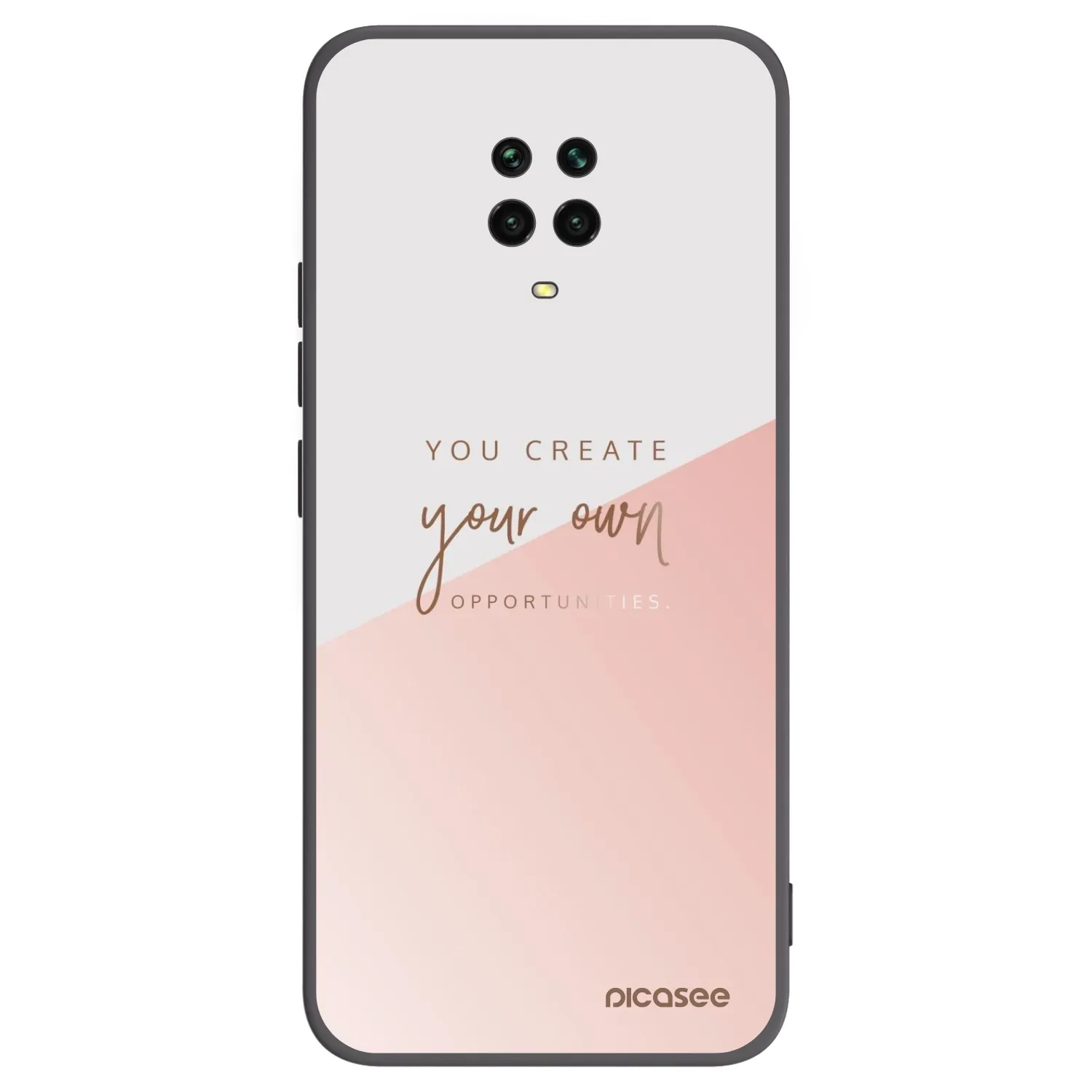 Picasee silikonski črni ovitek za Xiaomi Redmi Note 9 Pro - You create your own opportunities