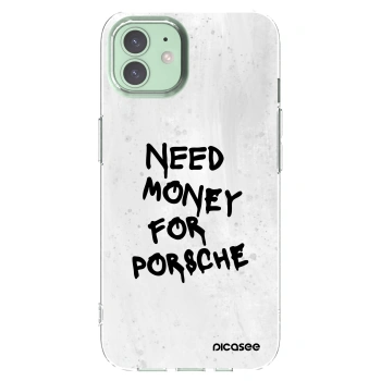 Picasee silikonski prozorni ovitek za Apple iPhone 12 Pro - White Dollar