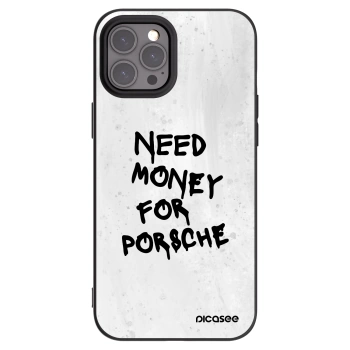 Picasee silikonski črni ovitek za Apple iPhone 12 Pro Max - White Dollar