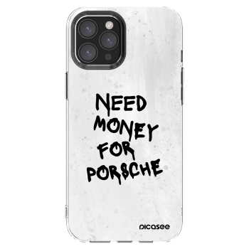 Picasee silikonski prozorni ovitek za Apple iPhone 12 Pro Max - White Dollar