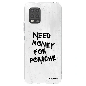 Picasee silikonski prozorni ovitek za Xiaomi Mi 10 Lite - White Dollar