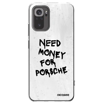 Picasee silikonski prozorni ovitek za Xiaomi Redmi Note 10 - White Dollar