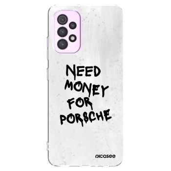 Picasee silikonski prozorni ovitek za Samsung Galaxy A32 5G A326B - White Dollar