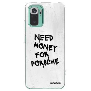Picasee silikonski prozorni ovitek za Xiaomi Redmi Note 10 Pro - White Dollar