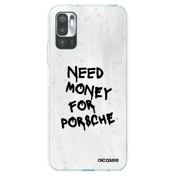 Picasee silikonski prozorni ovitek za Xiaomi Redmi Note 10 5G - White Dollar