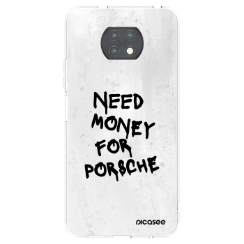 Picasee silikonski prozorni ovitek za Xiaomi Redmi Note 9T - White Dollar