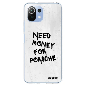Picasee silikonski prozorni ovitek za Xiaomi 11 Lite 5G NE - White Dollar