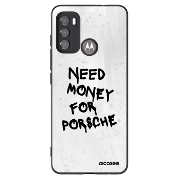 Picasee silikonski črni ovitek za Motorola Moto G60 - White Dollar