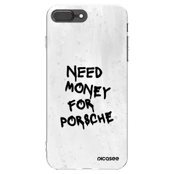 Picasee silikonski prozorni ovitek za Apple iPhone 7 Plus - White Dollar