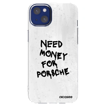 Picasee silikonski prozorni ovitek za Apple iPhone 14 Plus - White Dollar