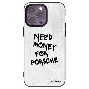 Picasee silikonski črni ovitek za Apple iPhone 14 Pro Max - White Dollar