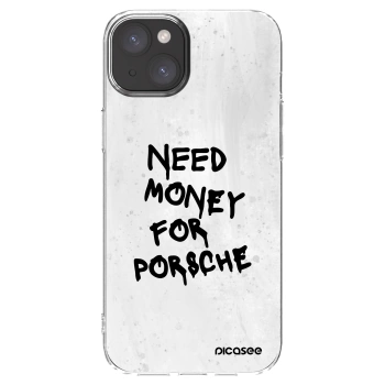 Picasee silikonski prozorni ovitek za Apple iPhone 15 Plus - White Dollar