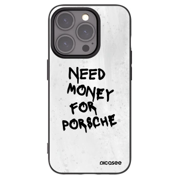 Picasee silikonski črni ovitek za Apple iPhone 15 Pro - White Dollar