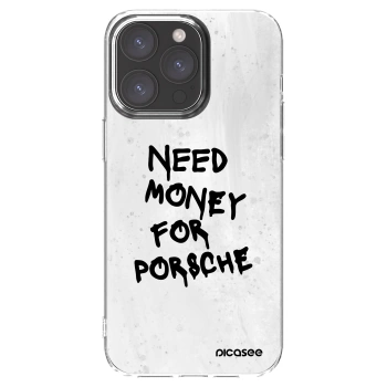 Picasee silikonski prozorni ovitek za Apple iPhone 15 Pro Max - White Dollar