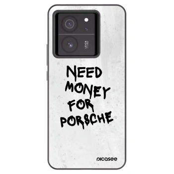 Picasee silikonski črni ovitek za Xiaomi 13T - White Dollar