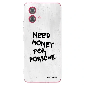 Picasee silikonski prozorni ovitek za Motorola Moto G84 5G - White Dollar