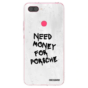 Picasee silikonski prozorni ovitek za Xiaomi Mi 8 Lite - White Dollar