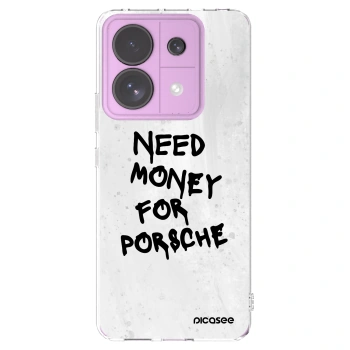 Picasee silikonski prozorni ovitek za Xiaomi Redmi Note 13 Pro 5G - White Dollar