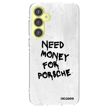 Picasee silikonski prozorni ovitek za Samsung Galaxy A35 5G A356B - White Dollar