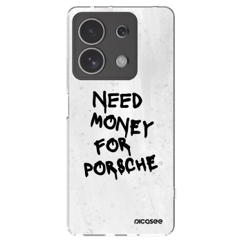 Picasee silikonski prozorni ovitek za Xiaomi Redmi Note 13 4G - White Dollar