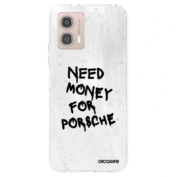 Picasee silikonski prozorni ovitek za Motorola Moto G53 5G - White Dollar