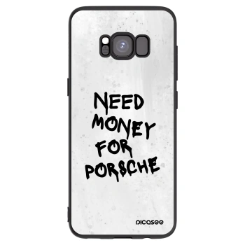 Picasee silikonski črni ovitek za Samsung Galaxy S8 G950F - White Dollar