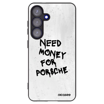 Picasee silikonski črni ovitek za Samsung Galaxy S25 5G - White Dollar