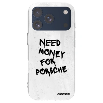 Picasee silikonski prozorni ovitek za Apple iPhone 17 Pro - White Dollar