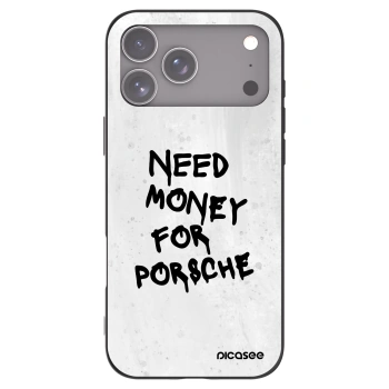 Picasee silikonski črni ovitek za Apple iPhone 17 Pro Max - White Dollar