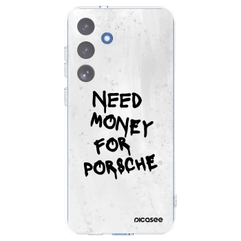 Picasee silikonski prozorni ovitek za Samsung Galaxy S25 FE 5G - White Dollar