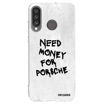 Picasee silikonski prozorni ovitek za Huawei P30 Lite - White Dollar