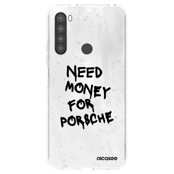 Picasee silikonski prozorni ovitek za Xiaomi Redmi Note 8 - White Dollar