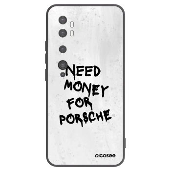 Picasee silikonski črni ovitek za Xiaomi Mi Note 10 (Pro) - White Dollar