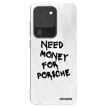 Picasee silikonski prozorni ovitek za Samsung Galaxy S20 Ultra 5G G988F - White Dollar