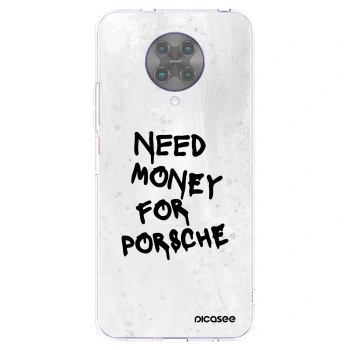 Picasee silikonski prozorni ovitek za Xiaomi Poco F2 Pro - White Dollar