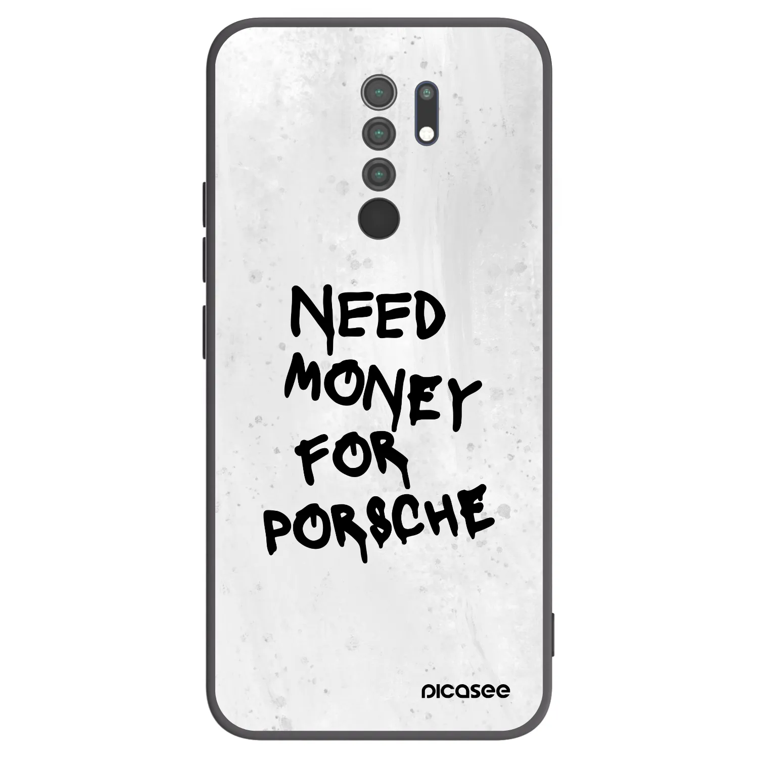 Picasee silikonski črni ovitek za Xiaomi Redmi 9 - White Dollar