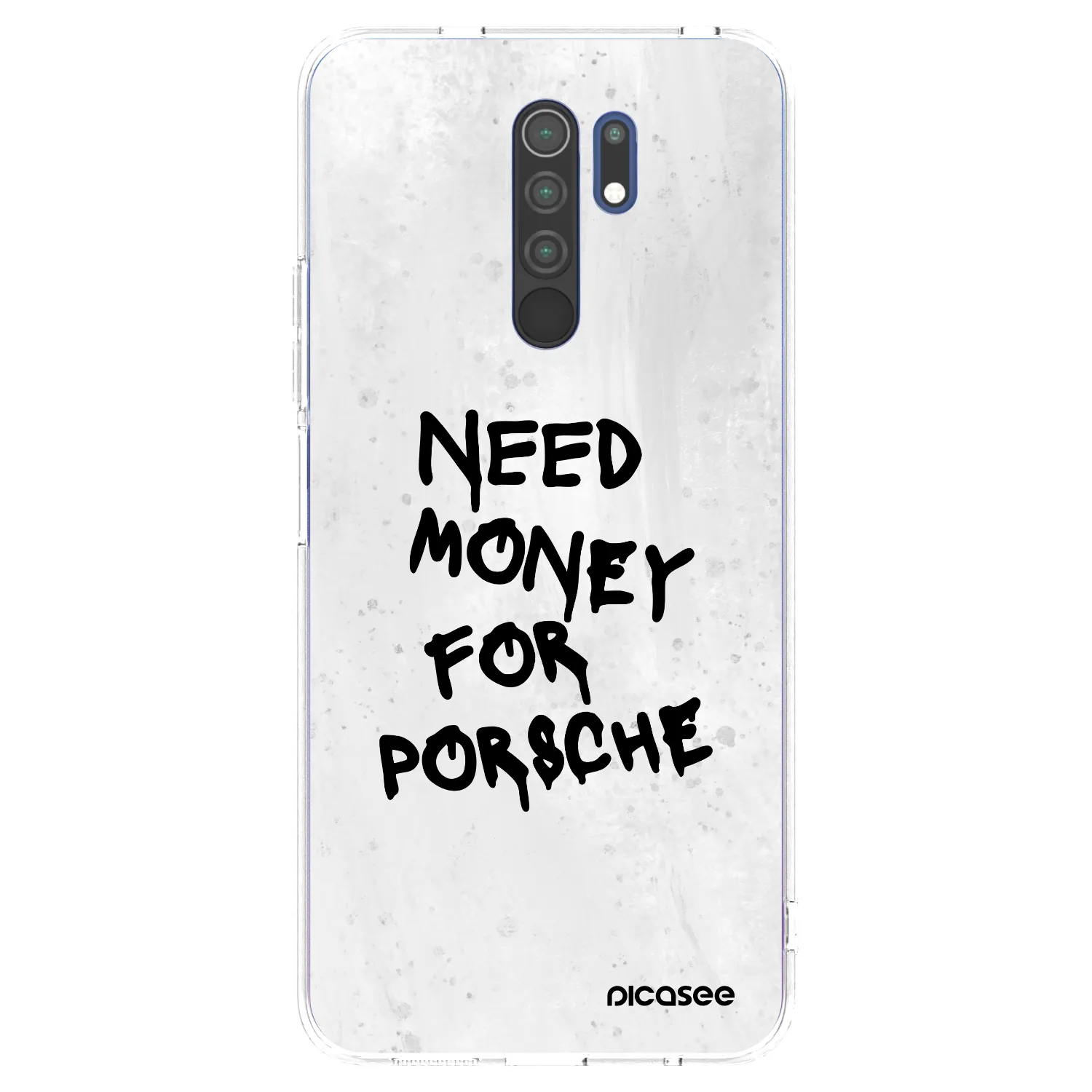 Picasee silikonski prozorni ovitek za Xiaomi Redmi 9 - White Dollar