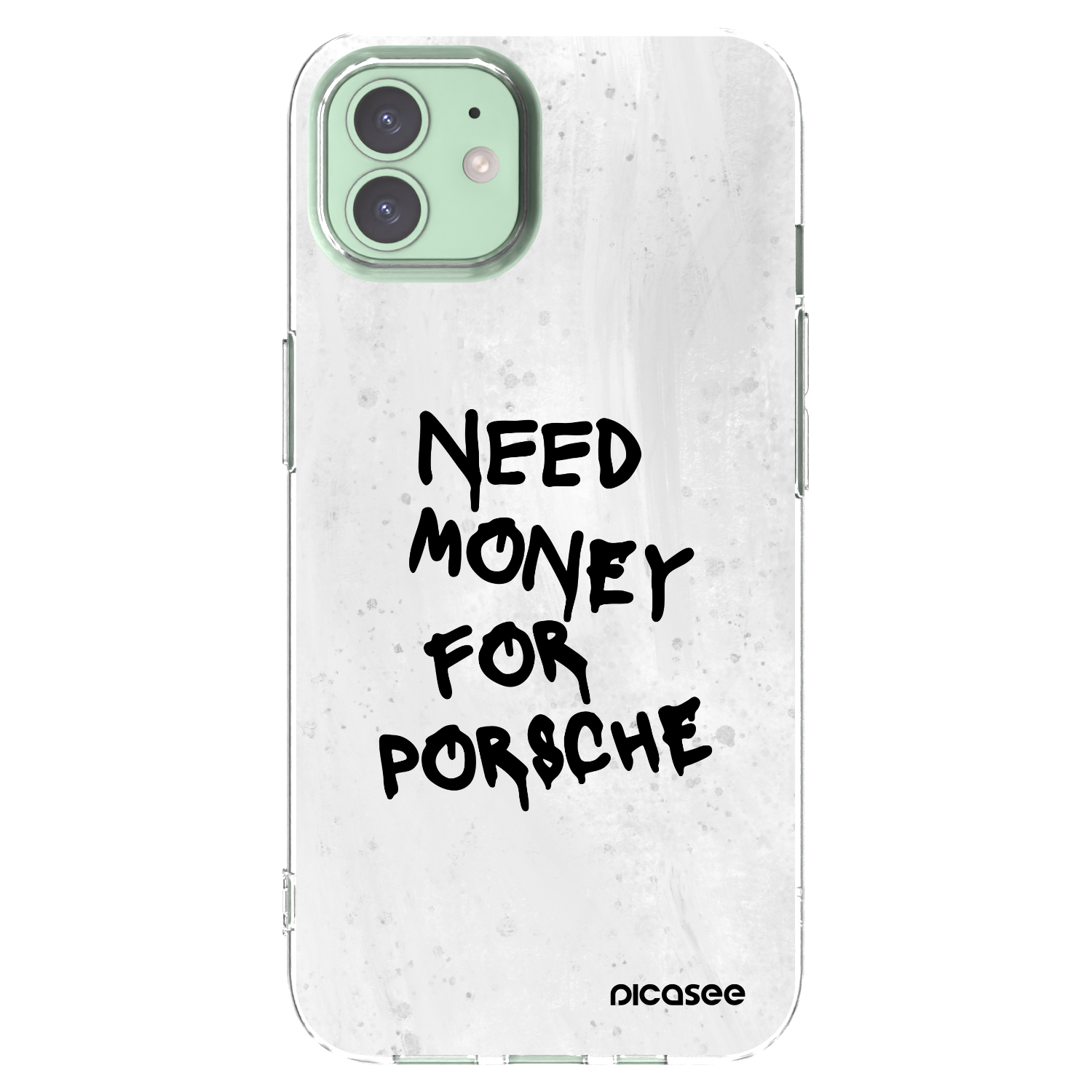 Picasee silikonski prozorni ovitek za Apple iPhone 12 - White Dollar