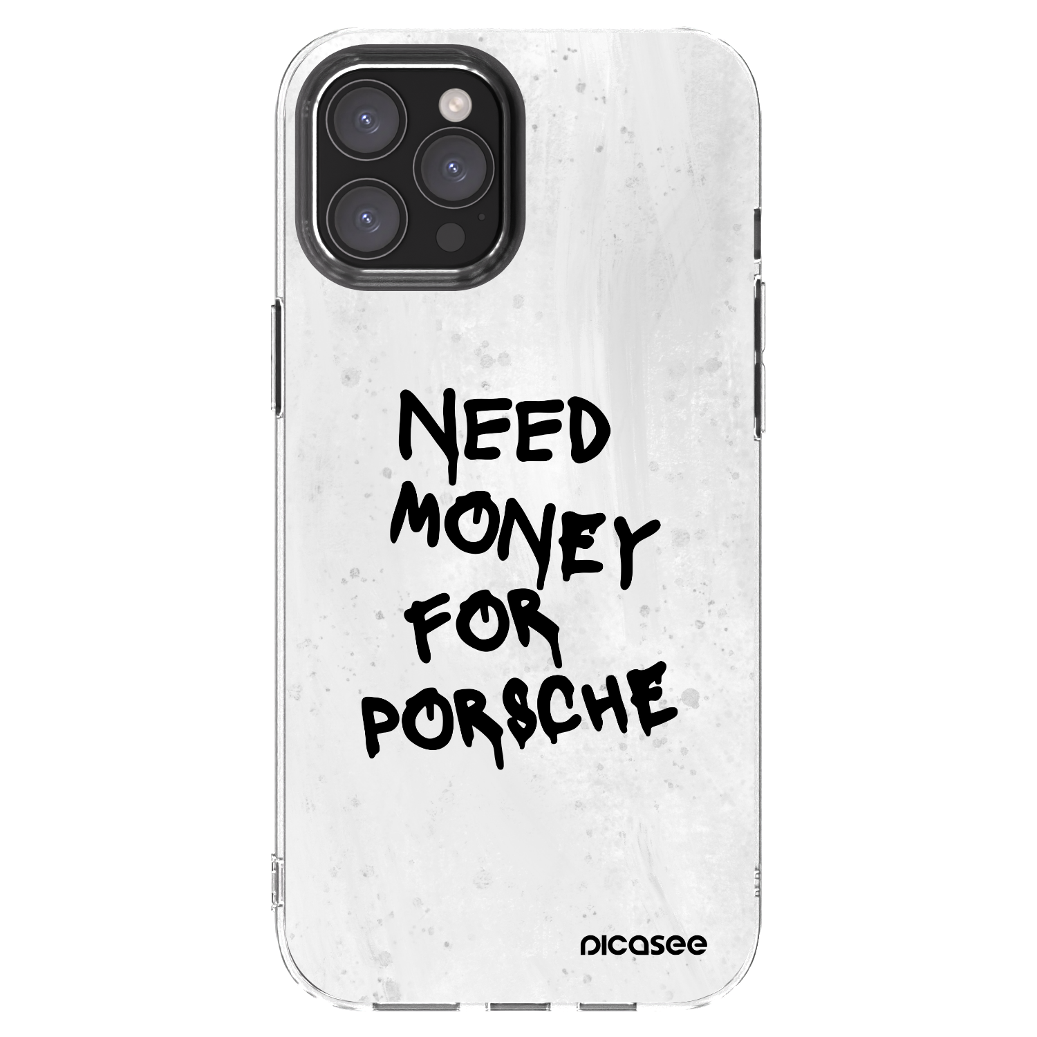 Picasee silikonski prozorni ovitek za Apple iPhone 12 Pro Max - White Dollar