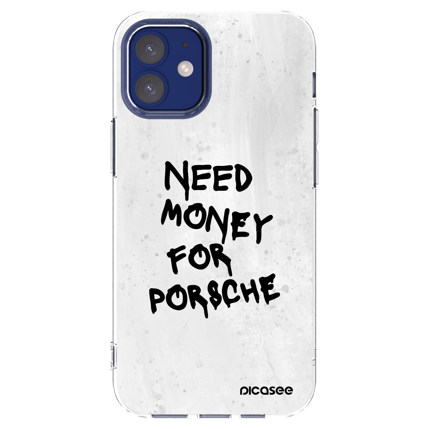 Picasee silikonski prozorni ovitek za Apple iPhone 12 mini - White Dollar