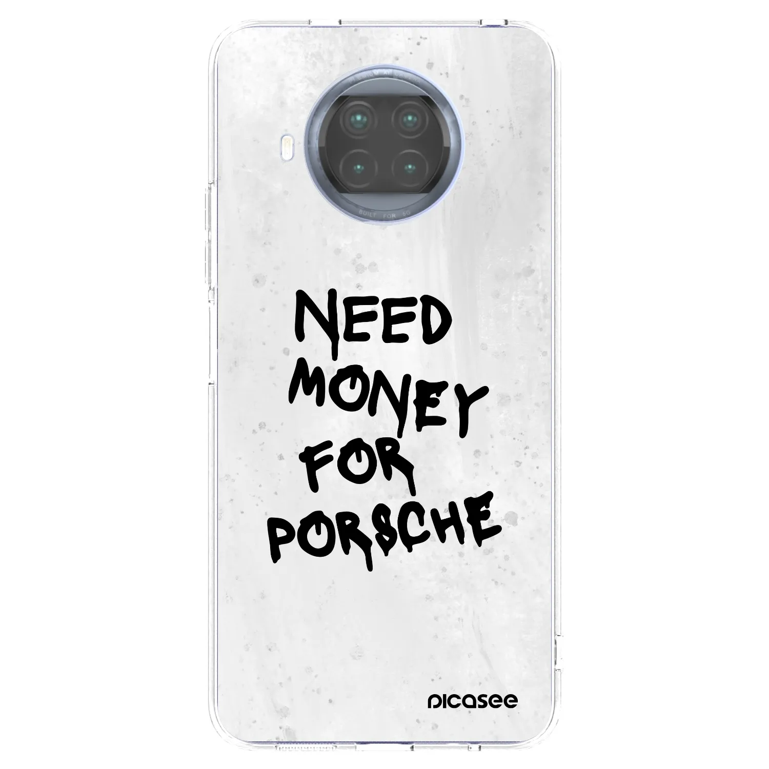 Picasee silikonski prozorni ovitek za Xiaomi Mi 10T Lite - White Dollar