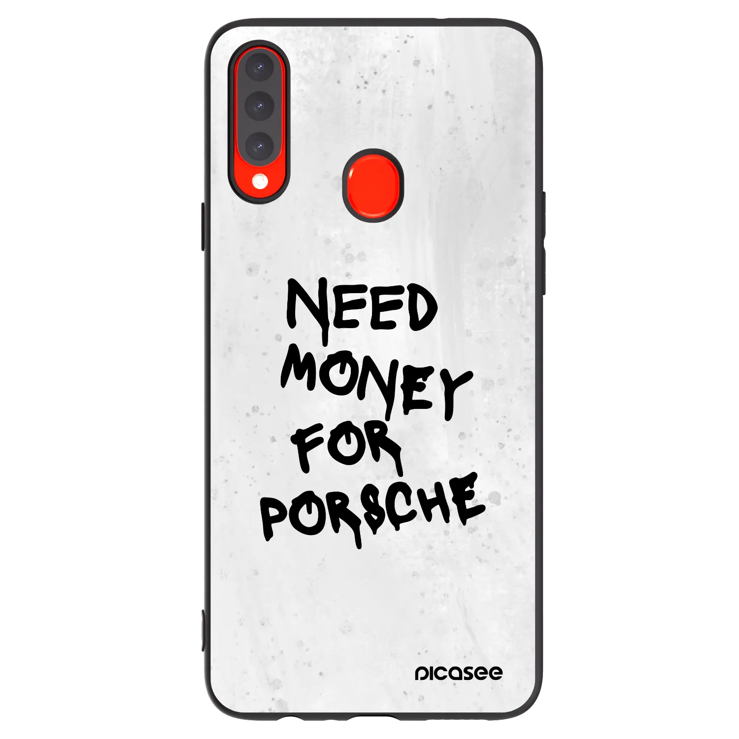 Picasee silikonski črni ovitek za Samsung Galaxy A20s - White Dollar