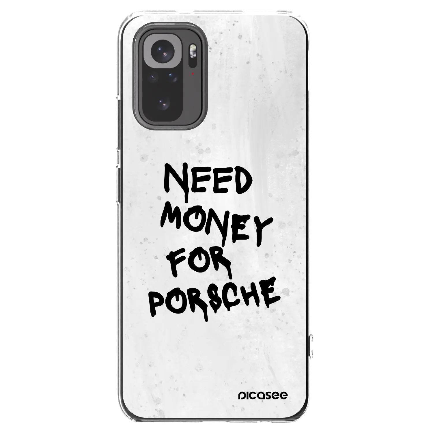 Picasee silikonski prozorni ovitek za Xiaomi Redmi Note 10 - White Dollar