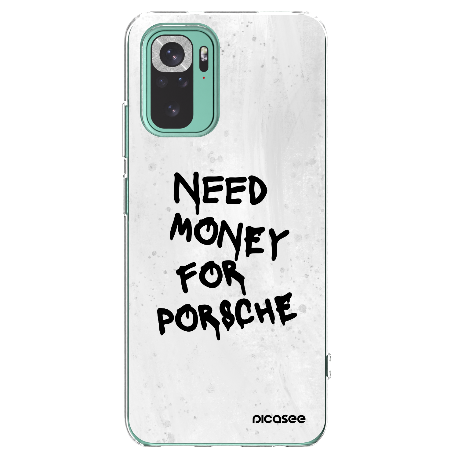 Picasee silikonski prozorni ovitek za Xiaomi Redmi Note 10 Pro - White Dollar