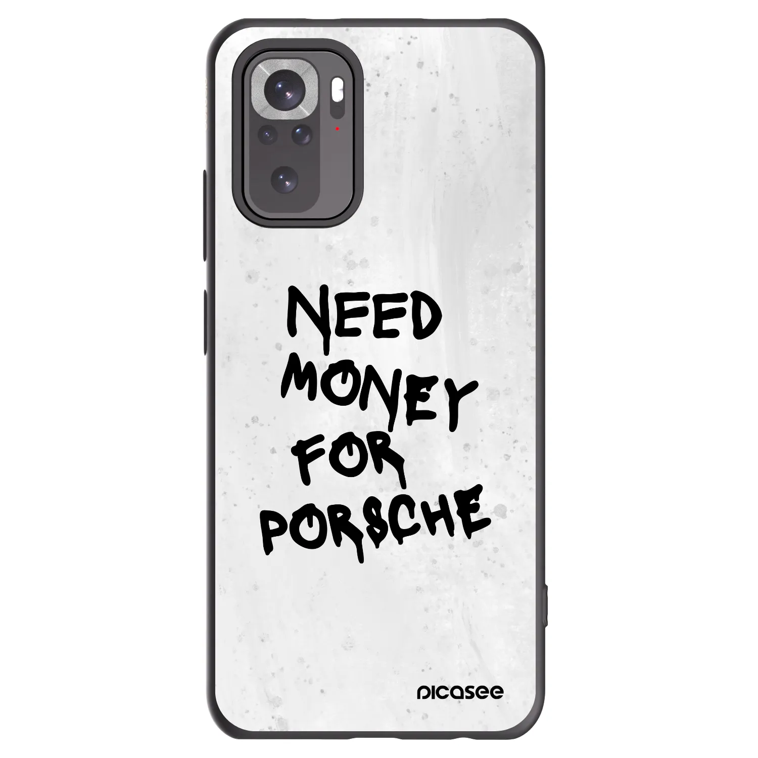 Picasee silikonski črni ovitek za Xiaomi Redmi Note 10S - White Dollar